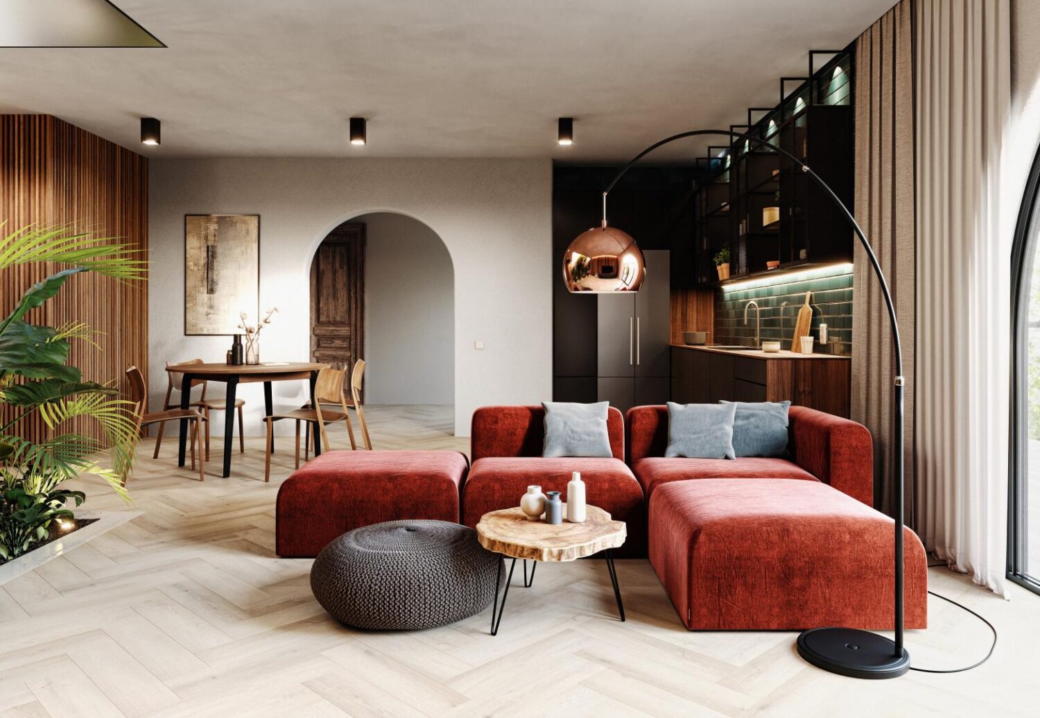 Panele winylowe Arbiton Amaron Herringbone - DĄB PRESTON - 5mm/0.55mm