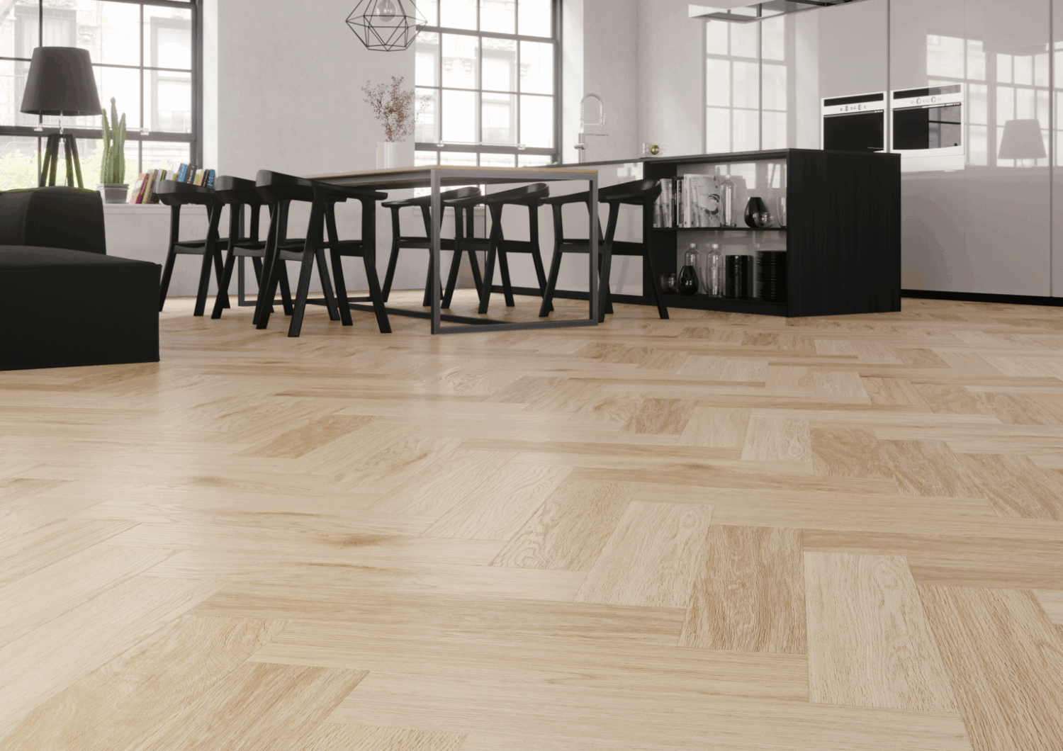 Panele winylowe Arbiton Amaron Herringbone - DĄB HARLOW - 5mm/0.55mm