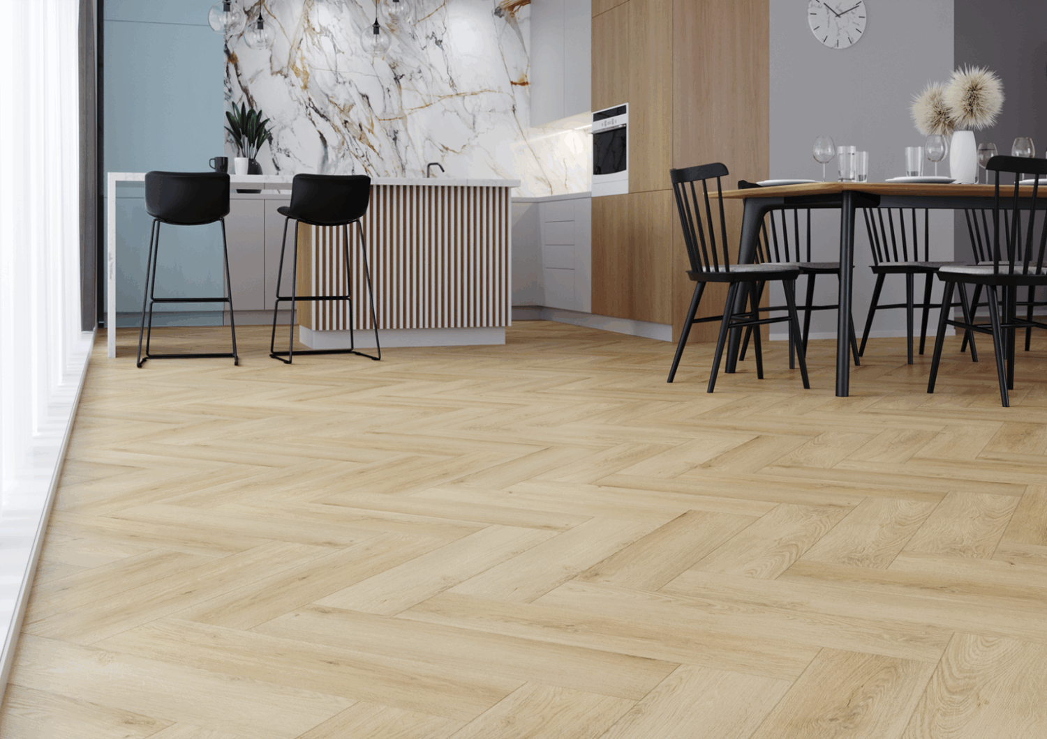 Panele winylowe Arbiton Amaron Herringbone - DĄB PRESTON - 5mm/0.55mm
