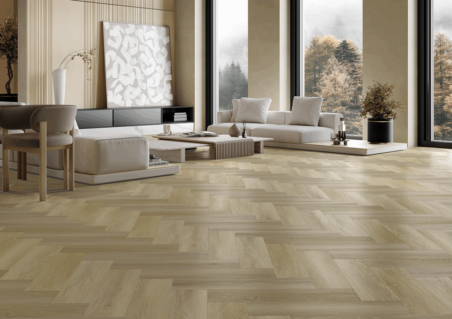 Panele winylowe Arbiton Amaron Herringbone EIR - DĄB JOHANNES - 5mm/0.55mm