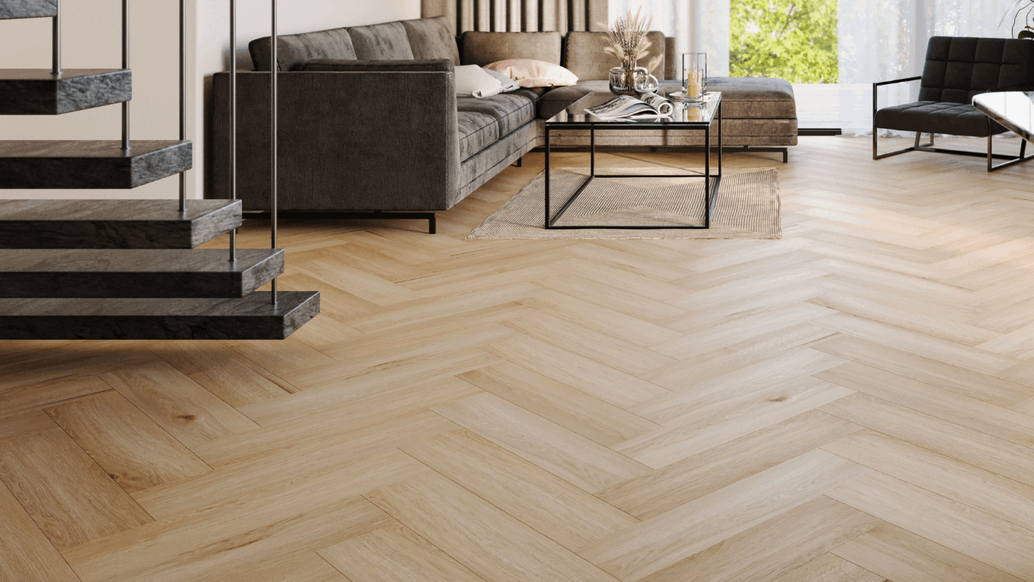 Panele winylowe Arbiton Amaron Herringbone - DĄB YANKEE - 5mm/0.55mm