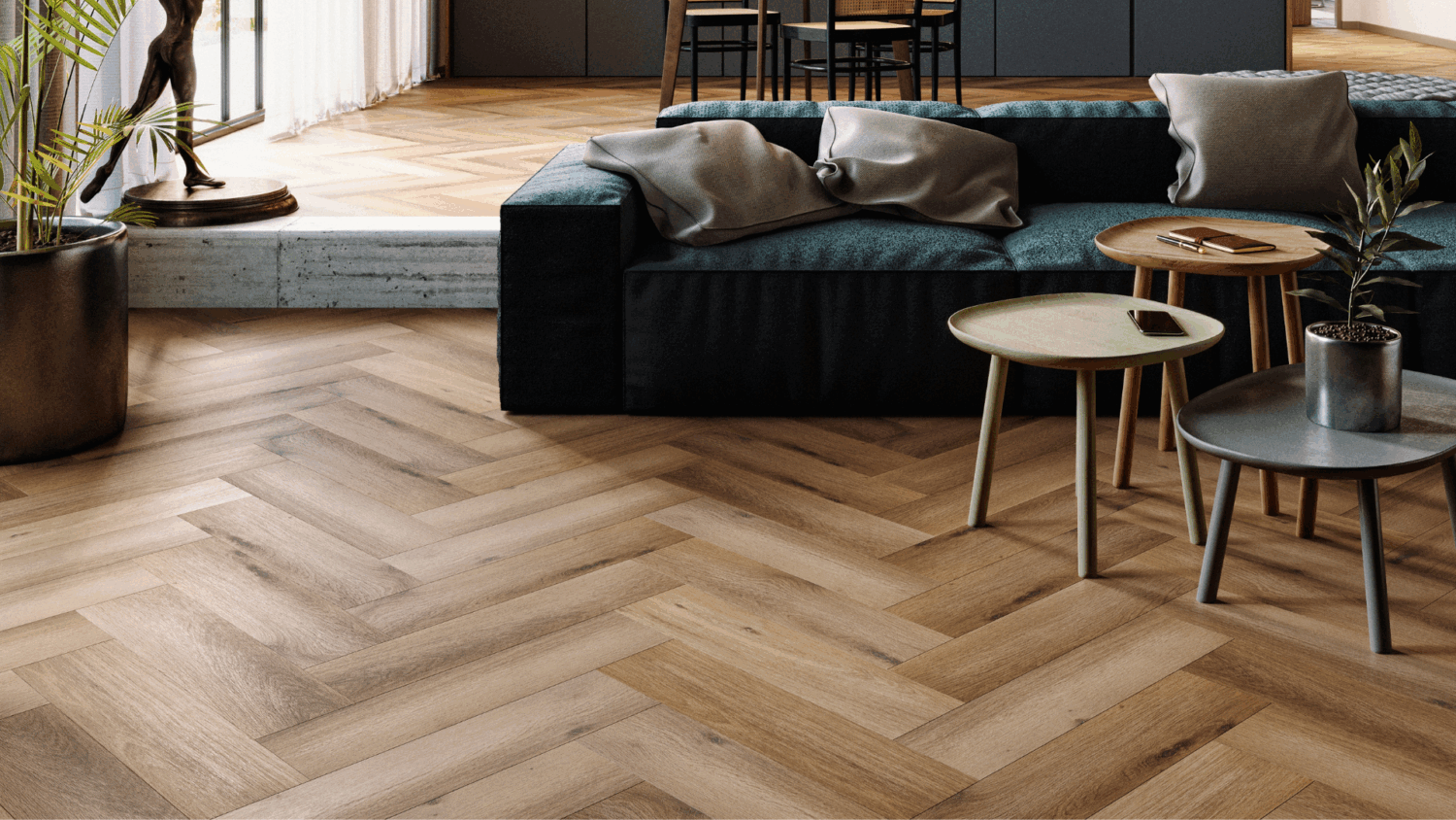 Panele winylowe Arbiton Amaron Herringbone - DĄB GEORGETOWN - 5mm/0.55mm