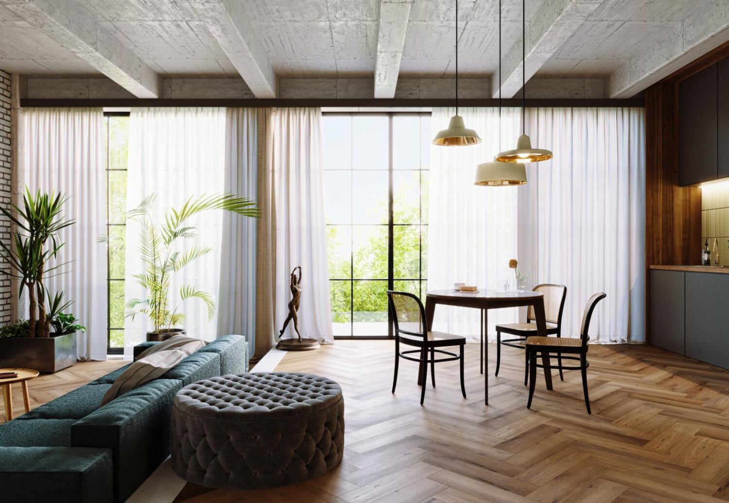 Panele winylowe Arbiton Amaron Herringbone - DĄB GEORGETOWN - 5mm/0.55mm