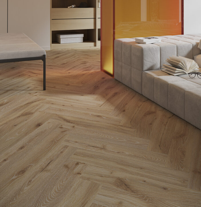 PANEL WINYLOWY - NEXT STEP - BARLINEK DĄB PUSTYNNY - JODŁA ZINTEGROWANY PODKŁAD