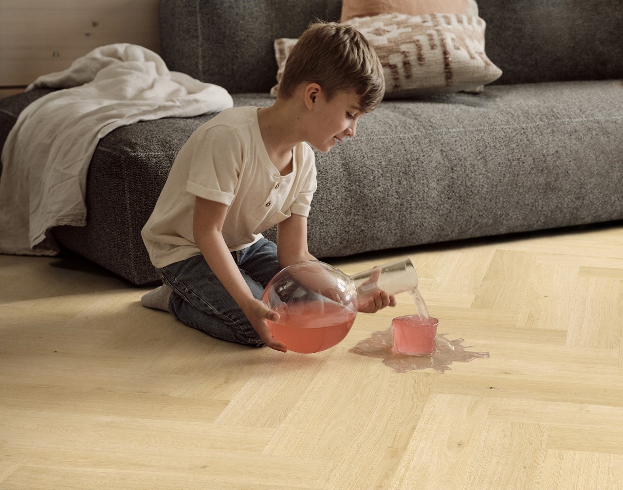3 PANEL LAMINOWANY PERGO - Kungshamn L0372-08246 - Dąb Kości Słoniowej AC4