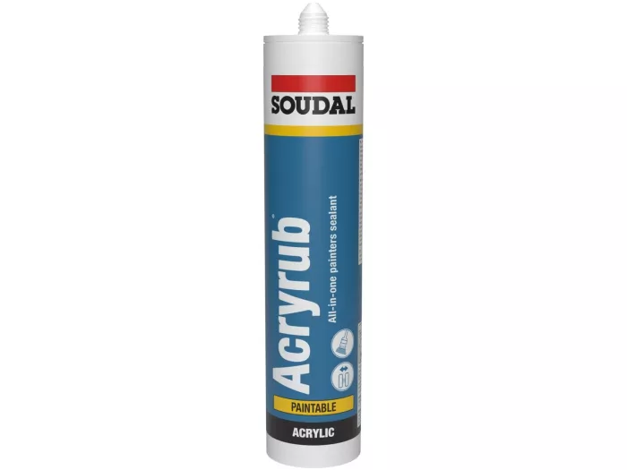 Uszczelniacz jednoskładnikowy - Acryrub SOUDAL - Akryl Biały