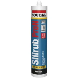 Neutralny silikon budowlany - Silirub PRO N SOUDAL - Przezroczysty