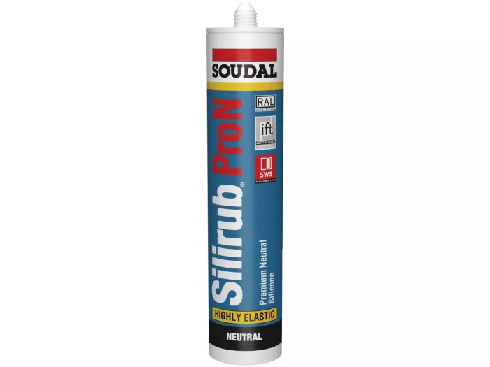 Neutralny silikon budowlany - Silirub PRO N SOUDAL - Przezroczysty