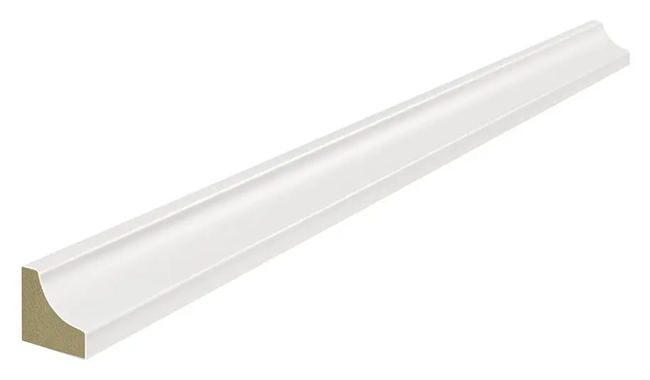 Ćwierćwałek Lagrus wklęsły 16 x 16 mm biały