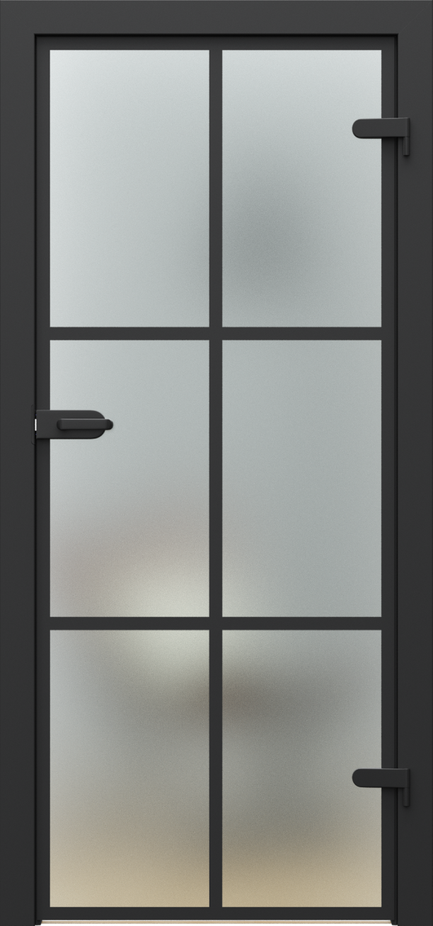 Drzwi wewnętrzne Porta Glass - wzór PORTA GLASS szyba matowa z malowanymi szprosami, wzór 3