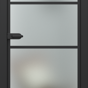 PORTA GLASS szyba matowa z malowanymi szprosami, wzór 2