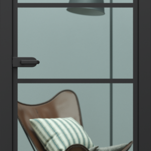 PORTA GLASS szyba przezroczysta z malowanymi szprosami, wzór 2