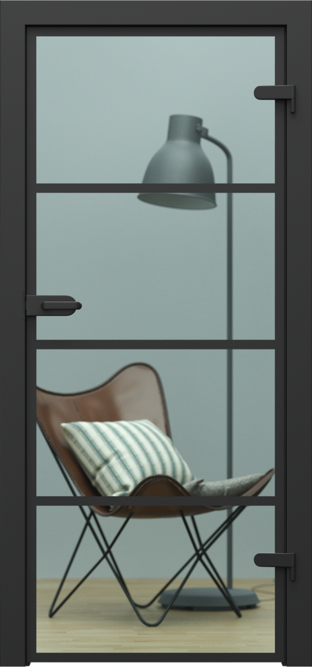 Drzwi wewnętrzne Porta Glass - wzór PORTA GLASS szyba przezroczysta z malowanymi szprosami, wzór 2