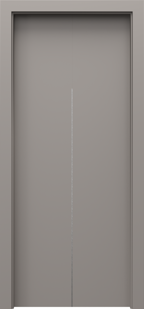 Drzwi wewnętrzne Porta Line - wzór model H.1 srebrne intarsje