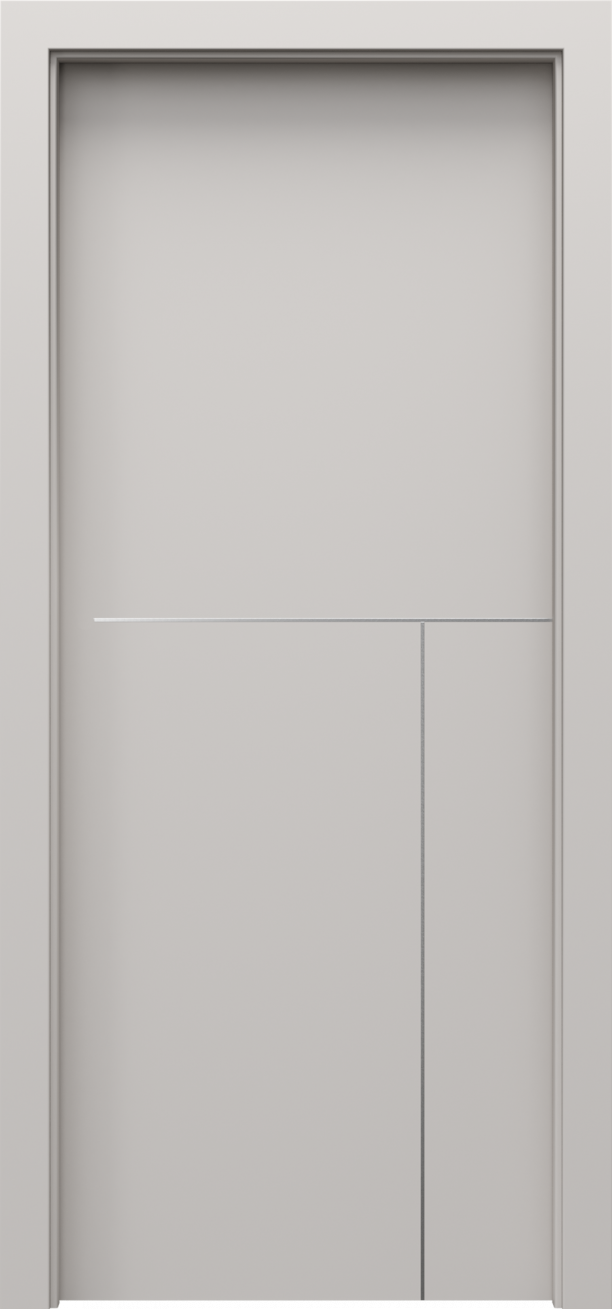 Drzwi wewnętrzne Porta Line - wzór model L.1 srebrne intarsje