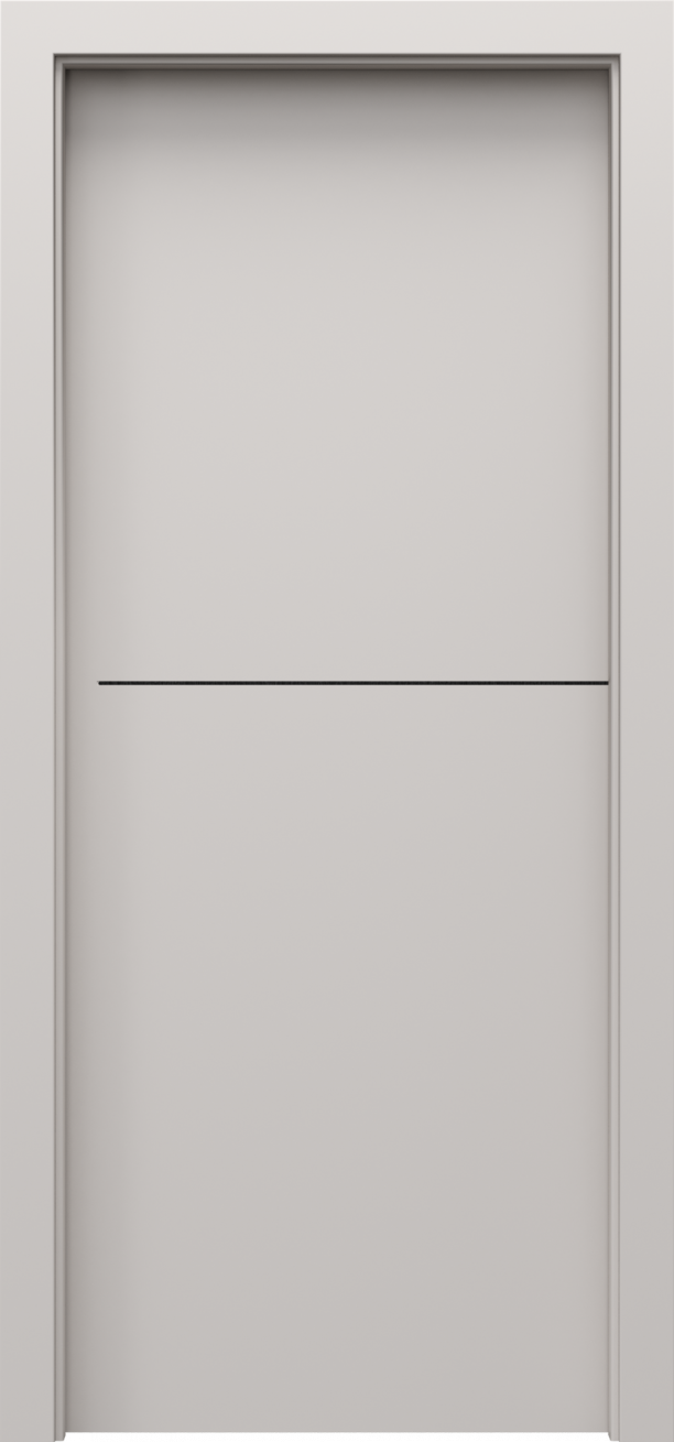 Drzwi wewnętrzne Porta Line - wzór model F.1 czarne intarsje