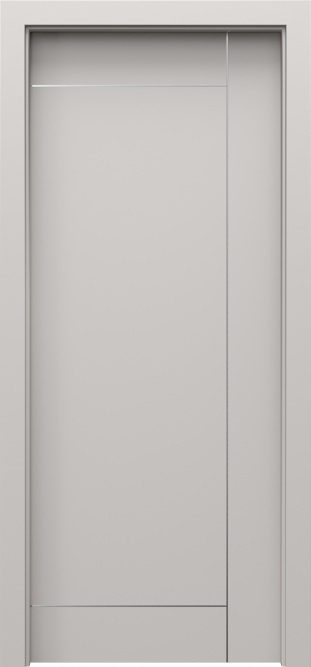 Drzwi wewnętrzne Porta Line - wzór model I.1 srebrne intarsje