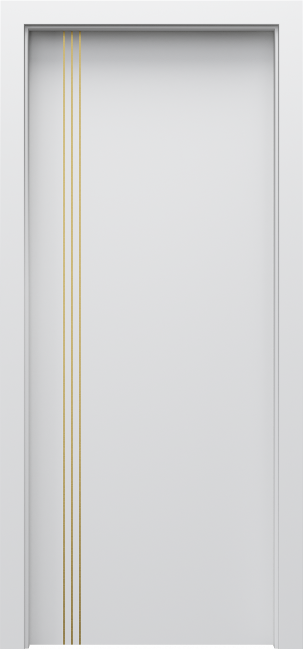 Drzwi wewnętrzne Porta Line - wzór model B.1 złote intarsje