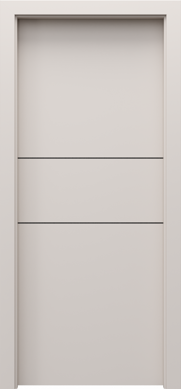 Drzwi wewnętrzne Porta Line - wzór model C.1 czarne intarsje