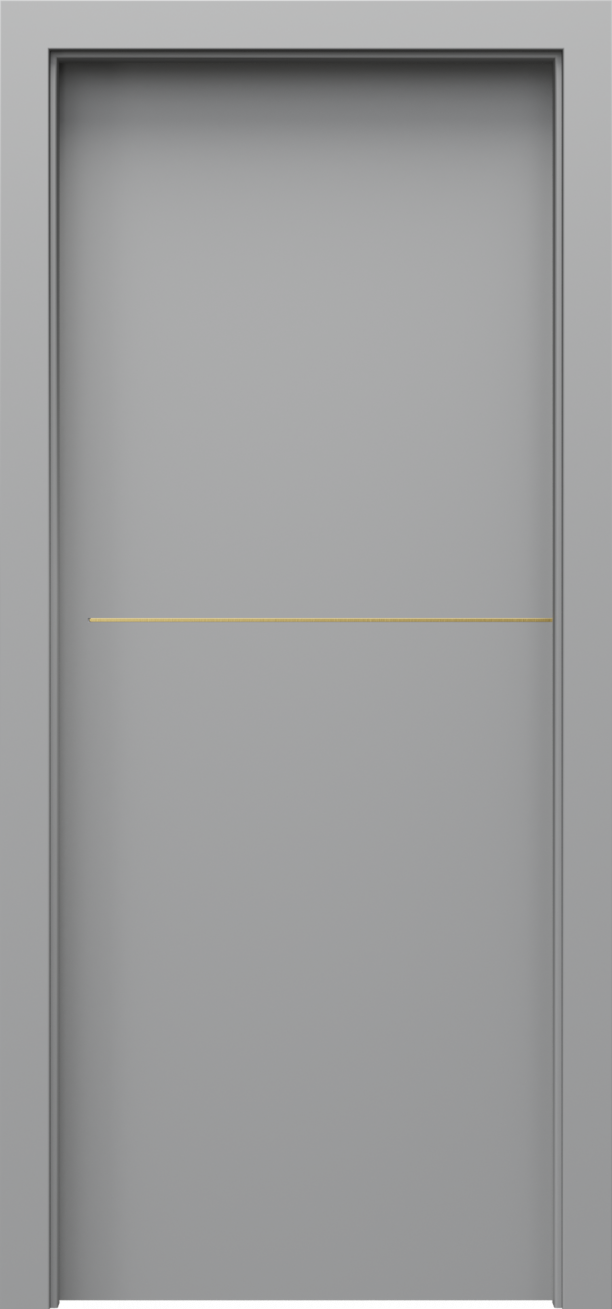 Drzwi wewnętrzne Porta Line - wzór model F.1 złote intarsje