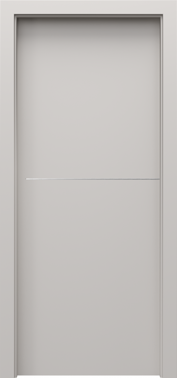 Drzwi wewnętrzne Porta Line - wzór model F.1 srebrne intarsje