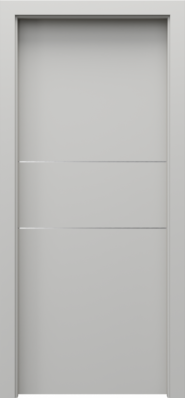 Drzwi wewnętrzne Porta Line - wzór model C.1 srebrne intarsje