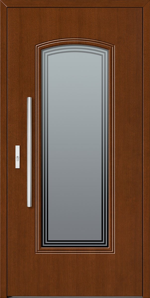 Drzwi zewnętrzne Barański DB 229 - wzór Teak