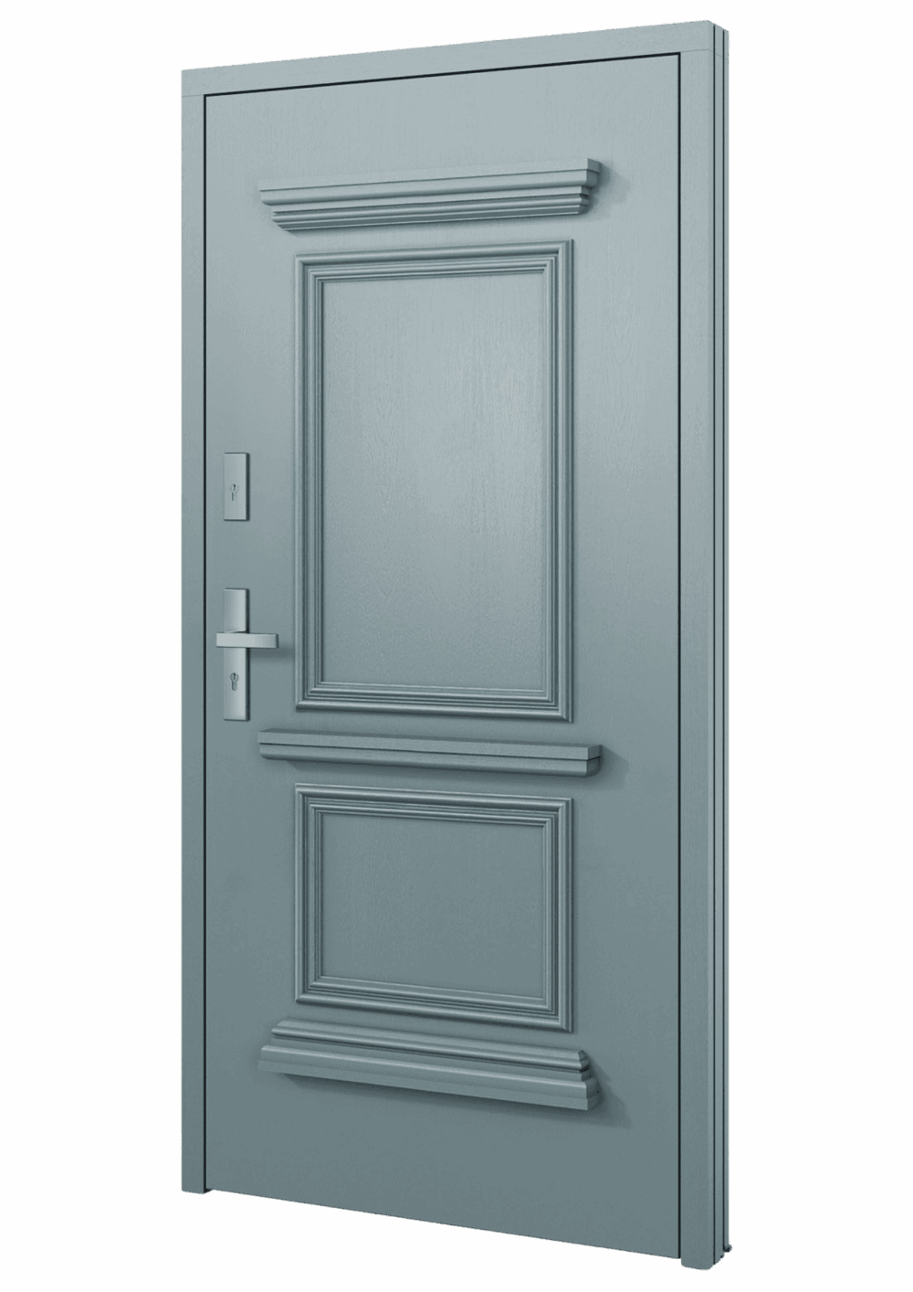 Drzwi zewnętrzne Barański DB 709 - wzór NCS S 4010-B30G