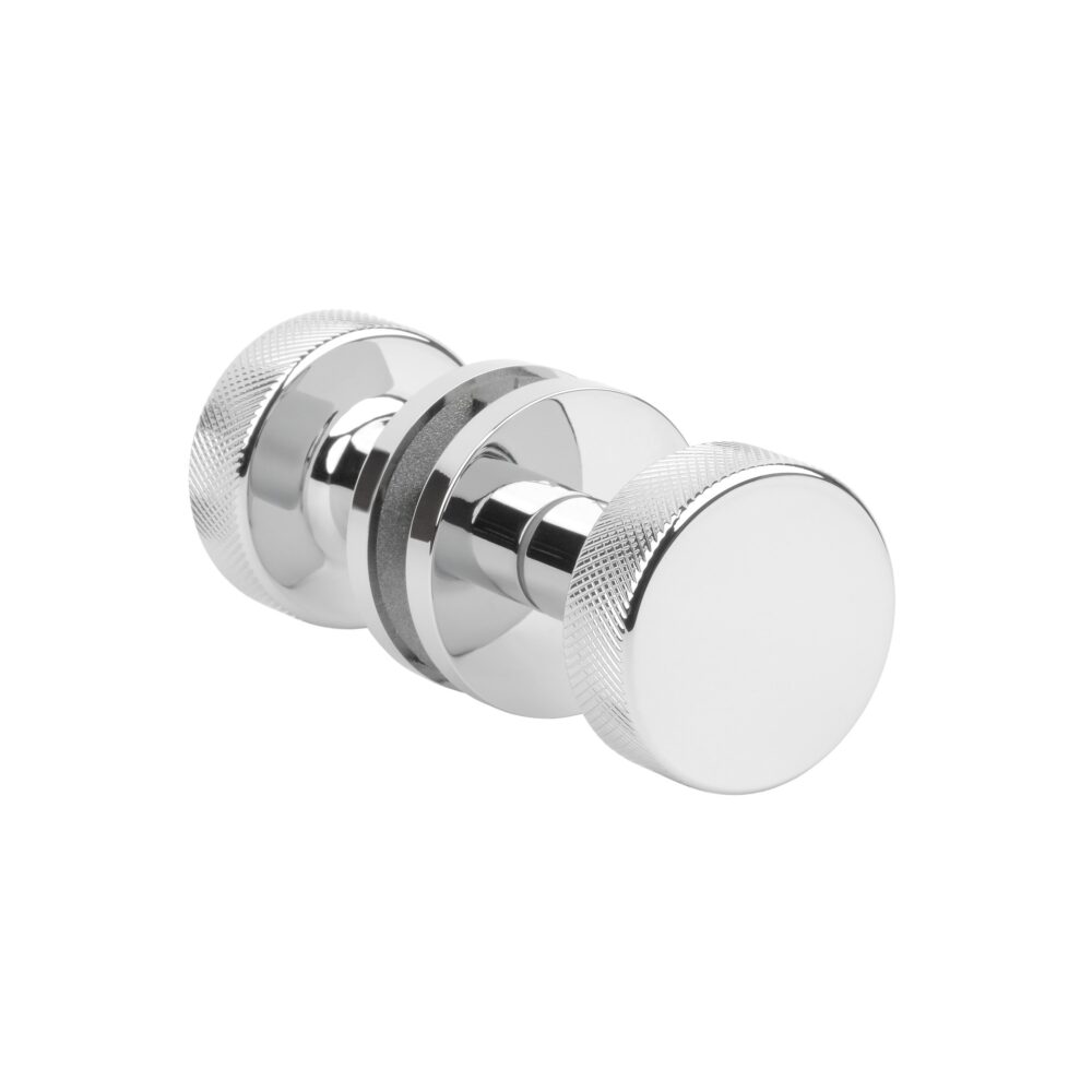 Gałka dwustronna ruchoma Aprile Tuja na rozecie okrągłej R Slim 7 mm, chrom polerowany