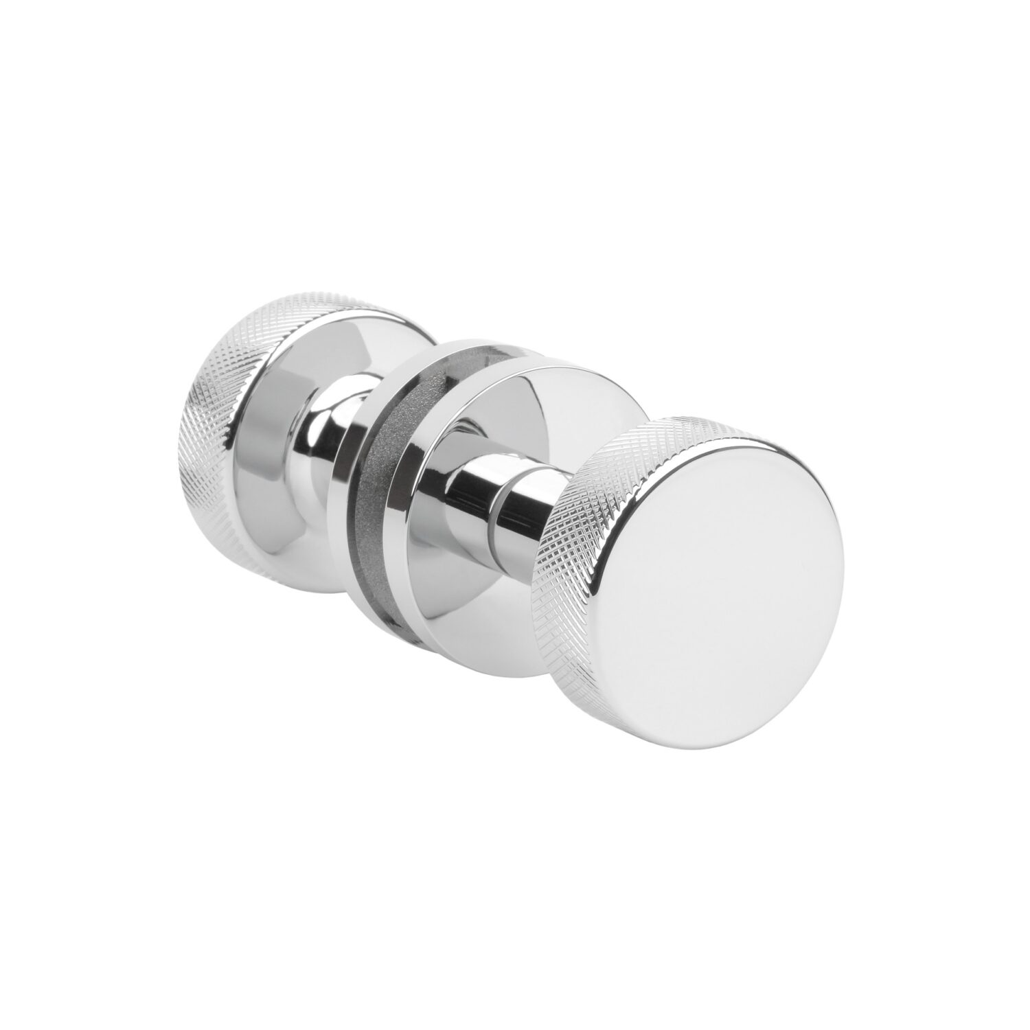 Gałka dwustronna stało-ruchoma Aprile Tuja na rozecie okrągłej R Slim 7 mm, chrom polerowany