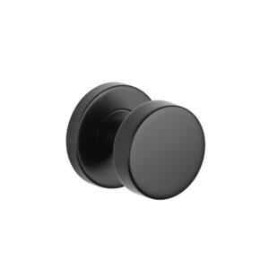 Gałka jednostronna stała Sterk Oval 1705 F5 na rozecie okrągłej R 9 mm, czarny matowy