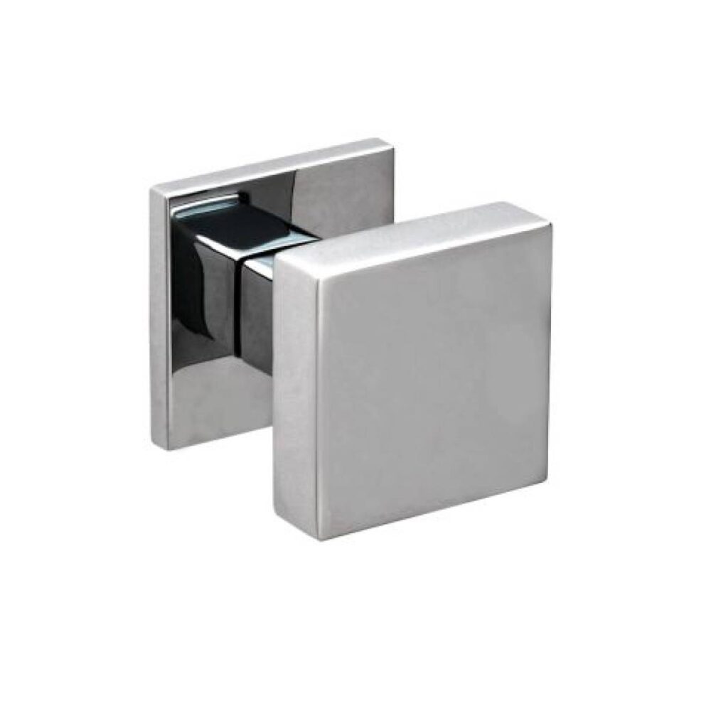 Gałka ruchoma kwadratowa Fit L na rozecie kwadratowej R67F chrom
