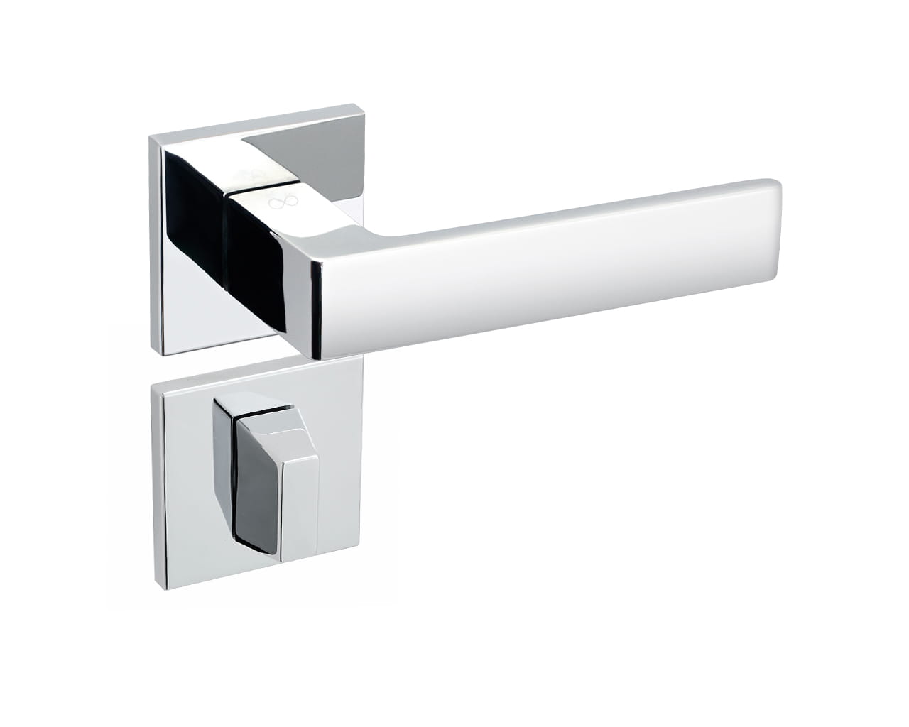 Klamka Apollo Fit KAF 700 na rozecie kwadratowej chrom