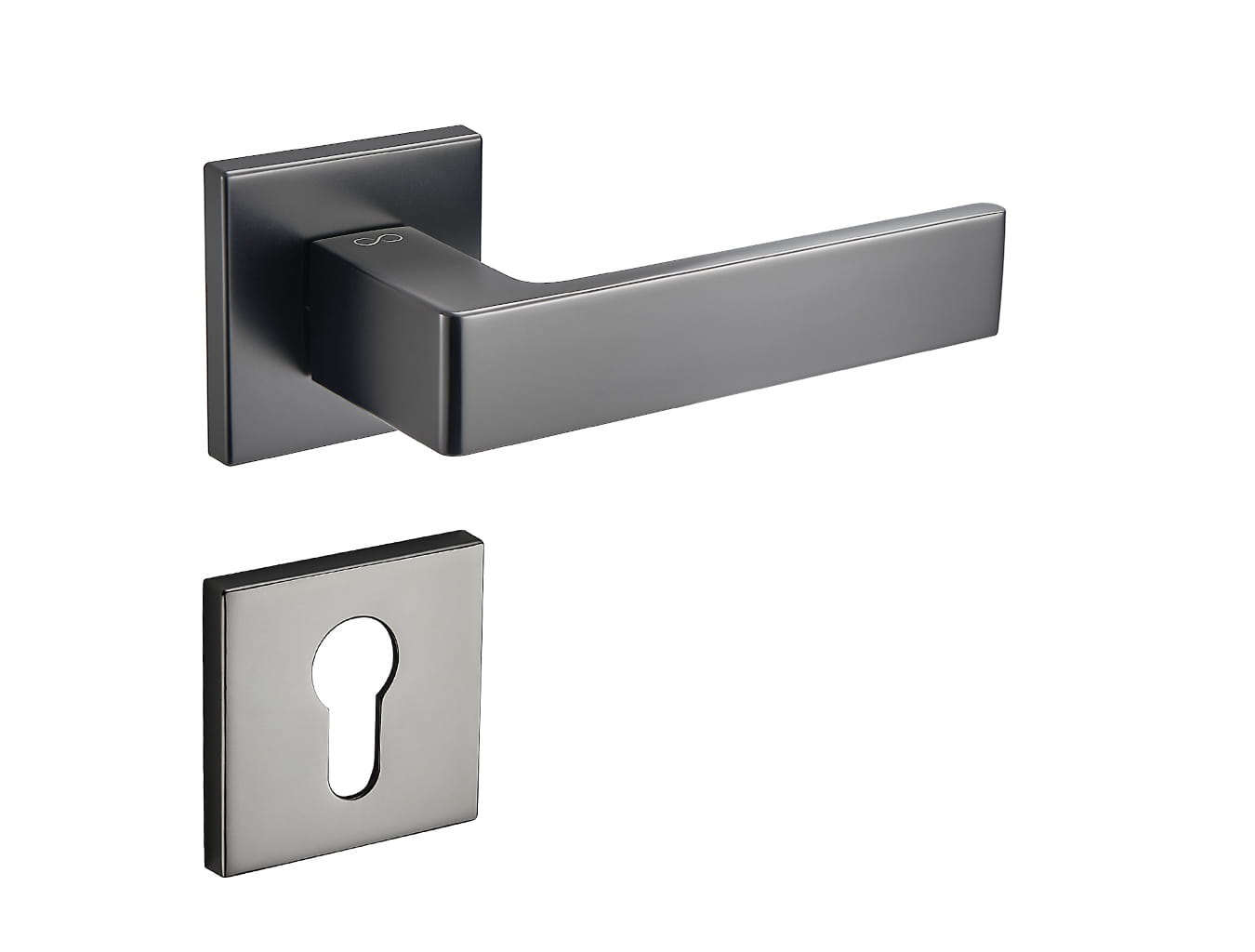 Klamka Apollo Fit KAF BN00 na rozecie kwadratowej gun-metal