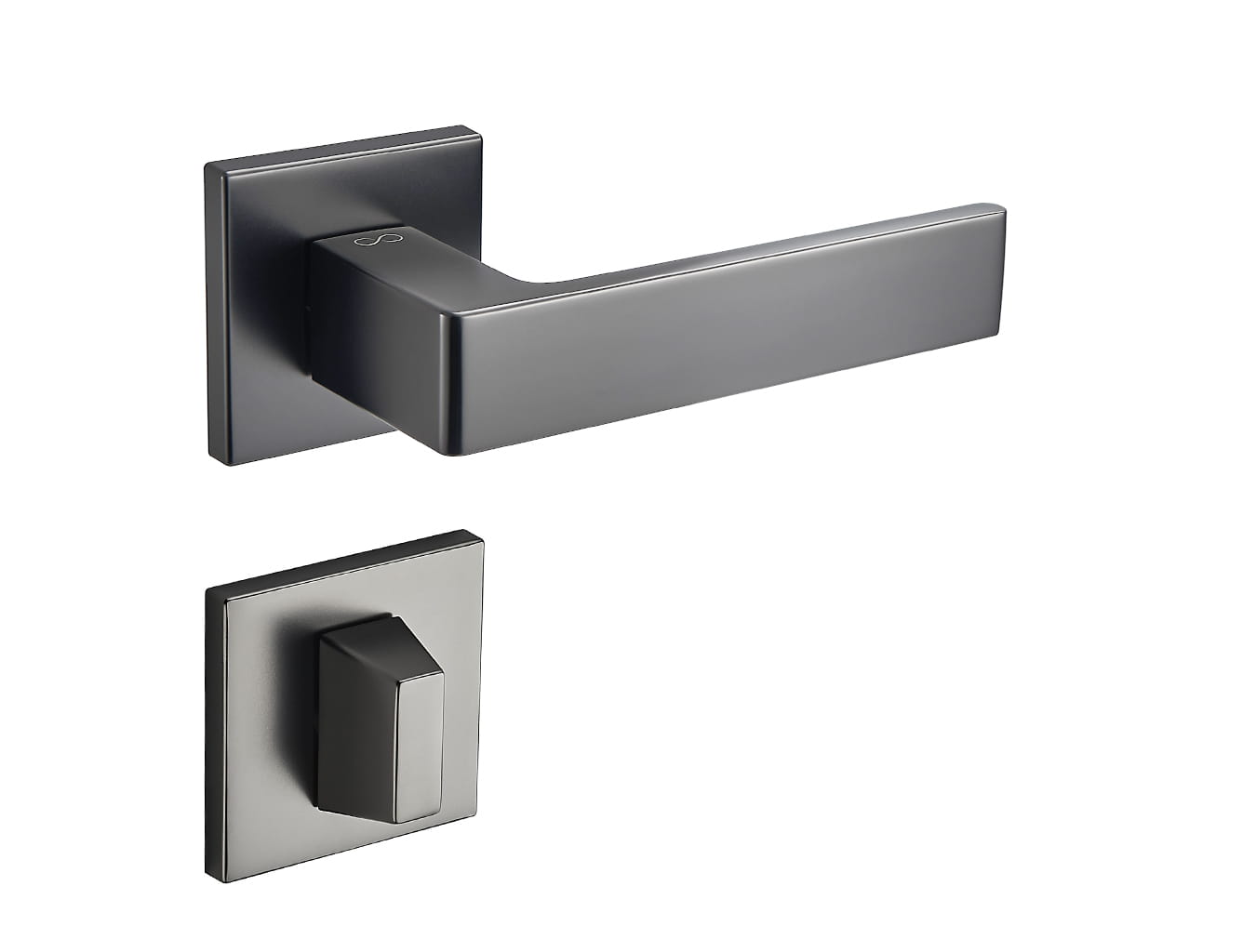 Klamka Apollo Fit KAF BN00 na rozecie kwadratowej gun-metal