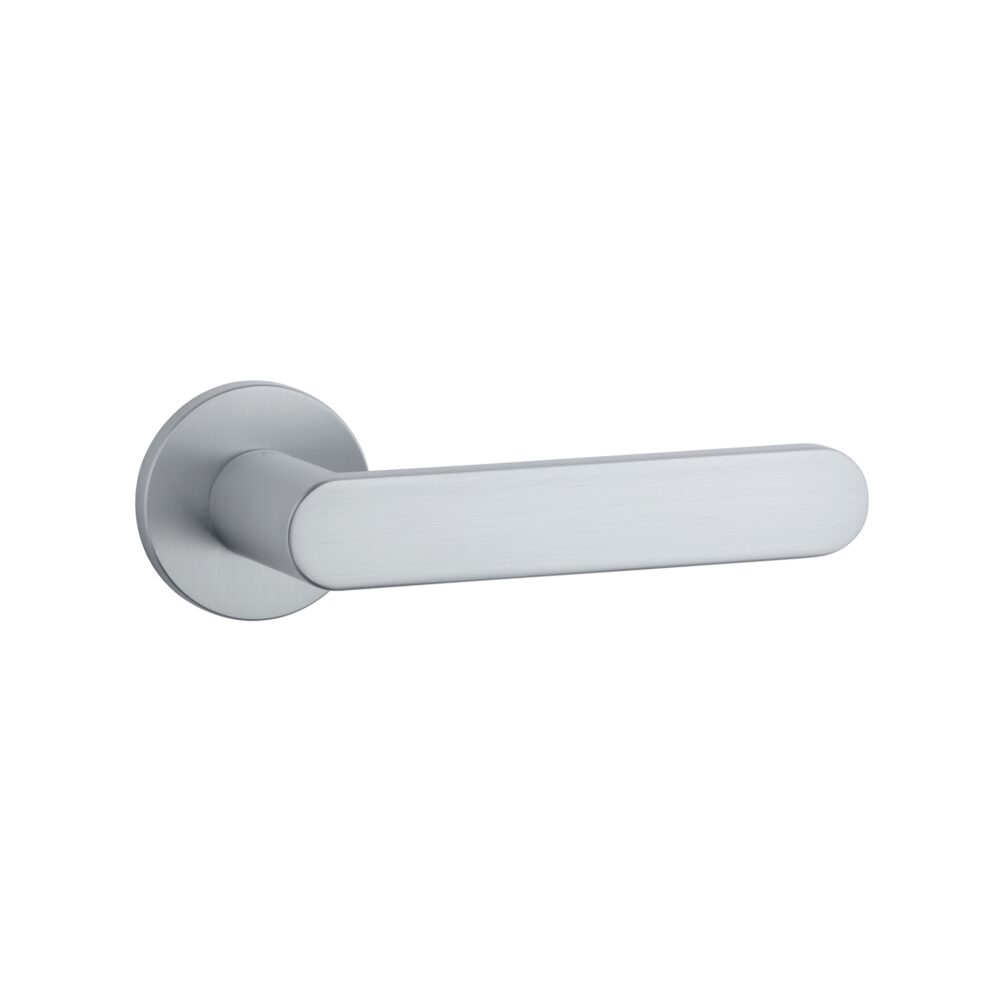 Klamka Aprile Alora na rozecie okrągłej R Slim 7 mm, chrom satynowy