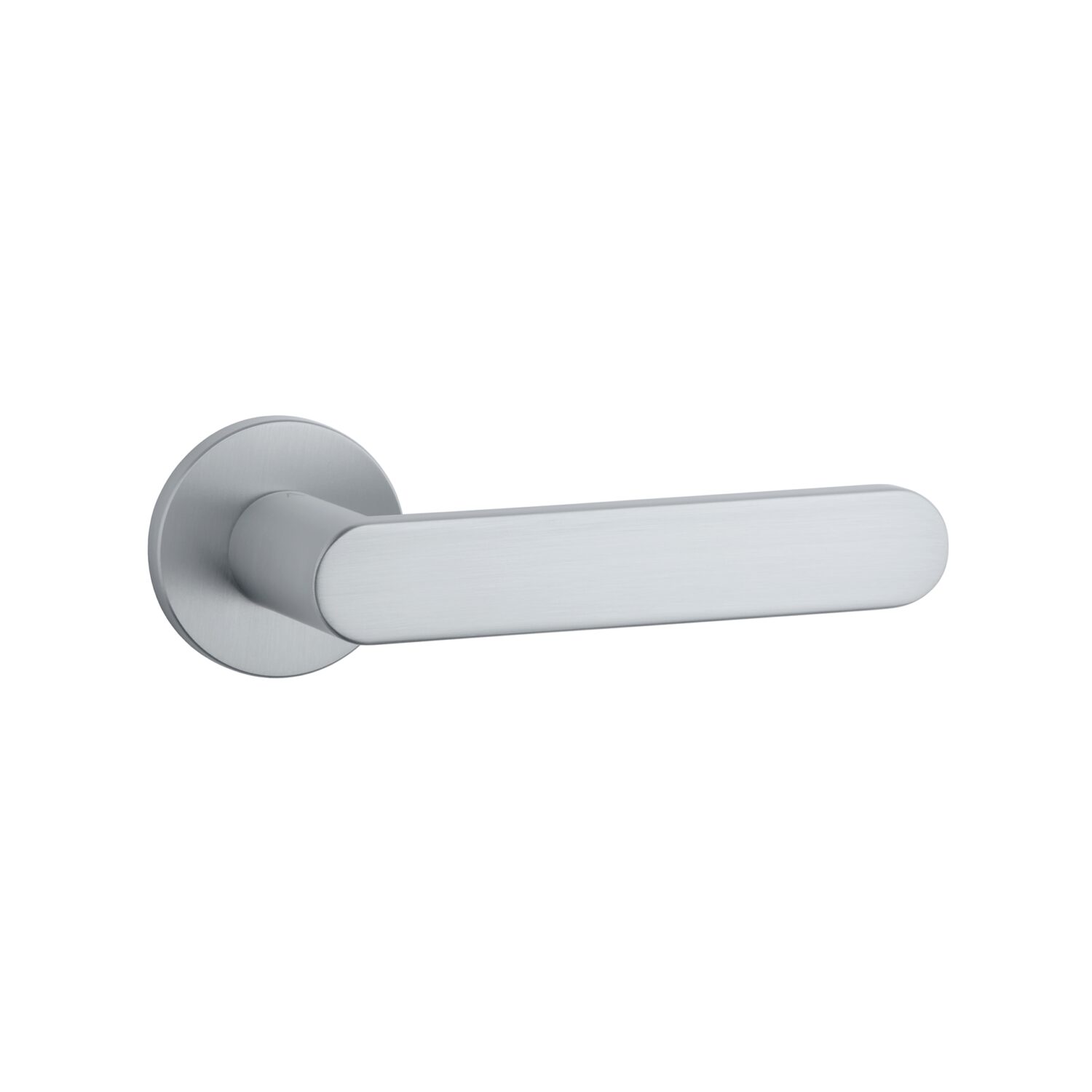 Klamka Aprile Alora na rozecie okrągłej R Slim 7 mm, chrom satynowy