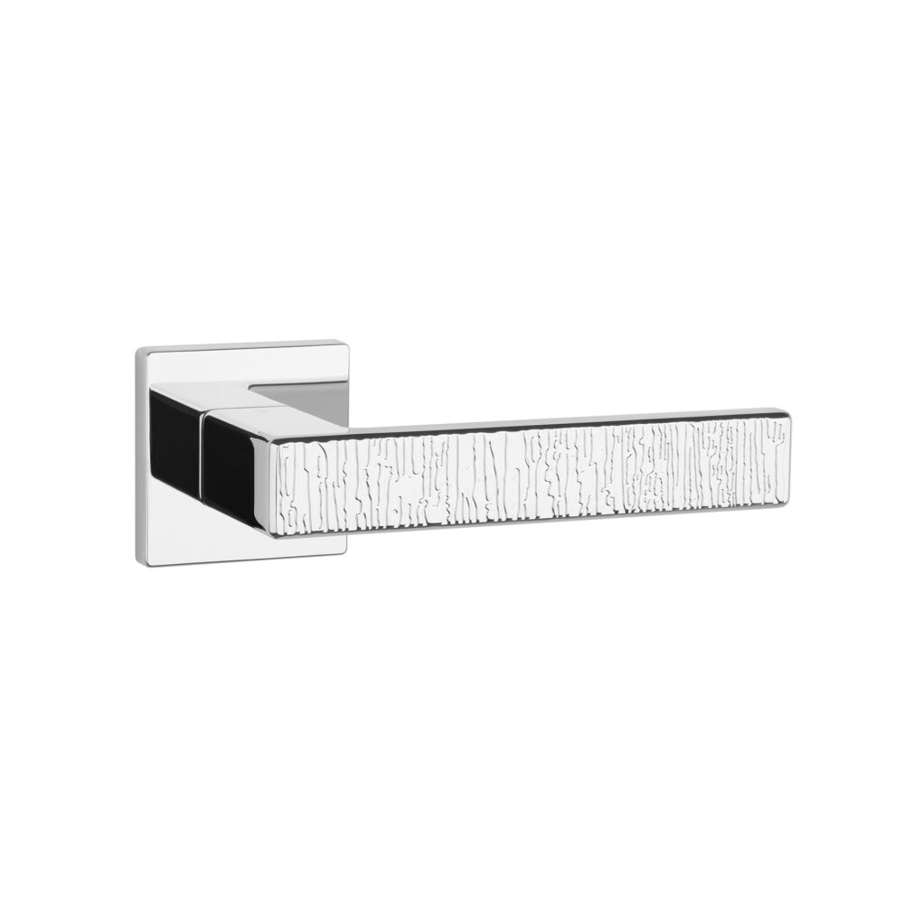 Klamka Aprile Amarylia na rozecie kwadratowej Q Slim 7 mm, chrom polerowany