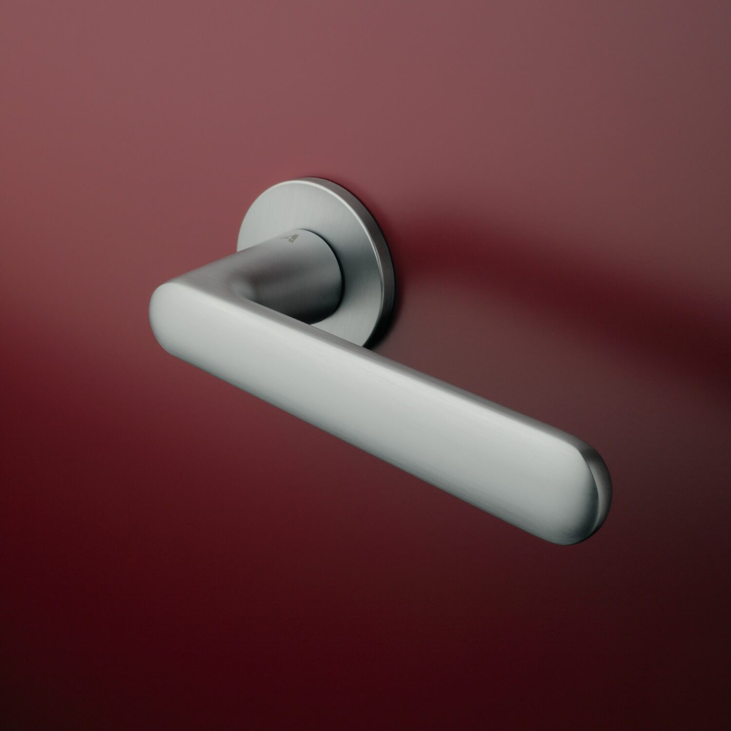 Klamka Aprile Aria na rozecie okrągłej R Super Slim 5 mm, chrom satynowy