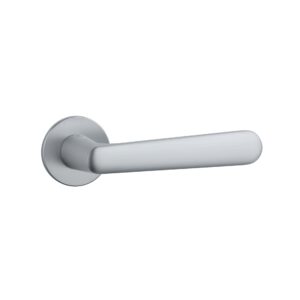Klamka Aprile Aria na rozecie okrągłej R Super Slim 5 mm, chrom satynowy