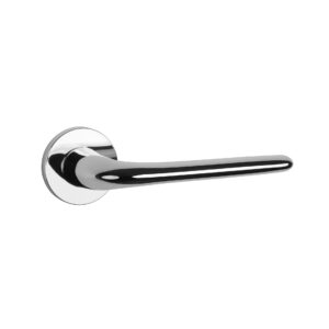 Klamka Aprile Azalia na rozecie okrągłej R Slim 7 mm, chrom polerowany