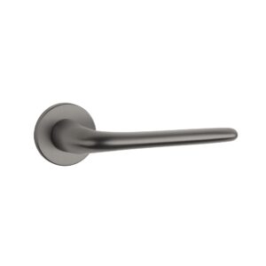 Klamka Aprile Azalia na rozecie okrągłej R Slim 7 mm, grafit