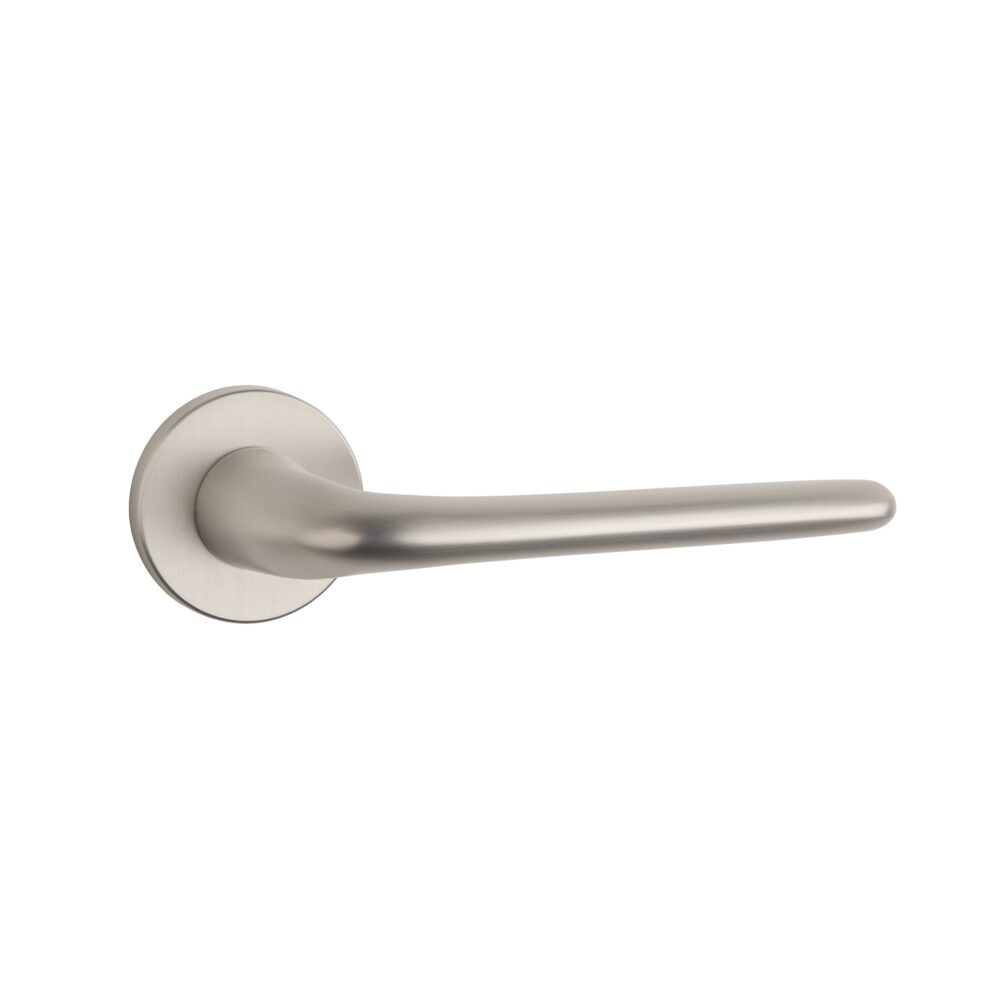 Klamka Aprile Azalia na rozecie okrągłej R Slim 7 mm, nikiel