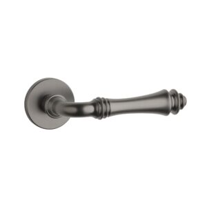 Klamka Aprile Camelia na rozecie okrągłej R Slim 7 mm, grafit