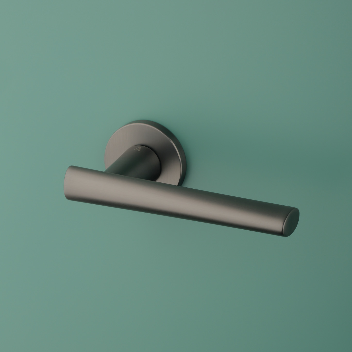 Klamka Aprile Euphorbia na rozecie okrągłej R Slim 7 mm, grafit