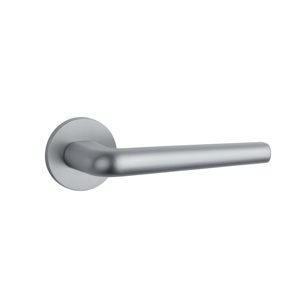 Klamka Aprile Funkia na rozecie okrągłej R Slim 7 mm, chrom satynowy