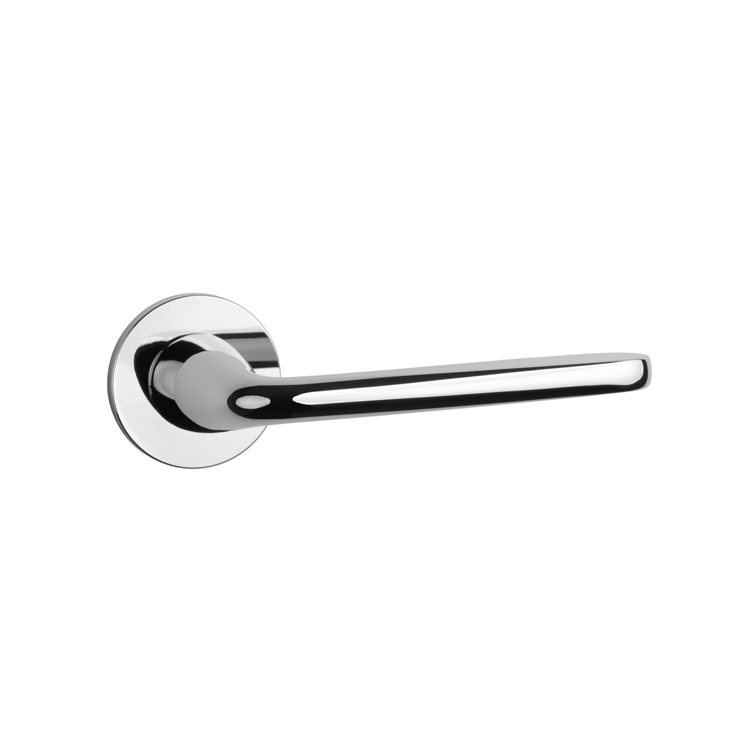 Klamka Aprile Hiacynta na rozecie okrągłej R Super Slim 5 mm, chrom polerowany