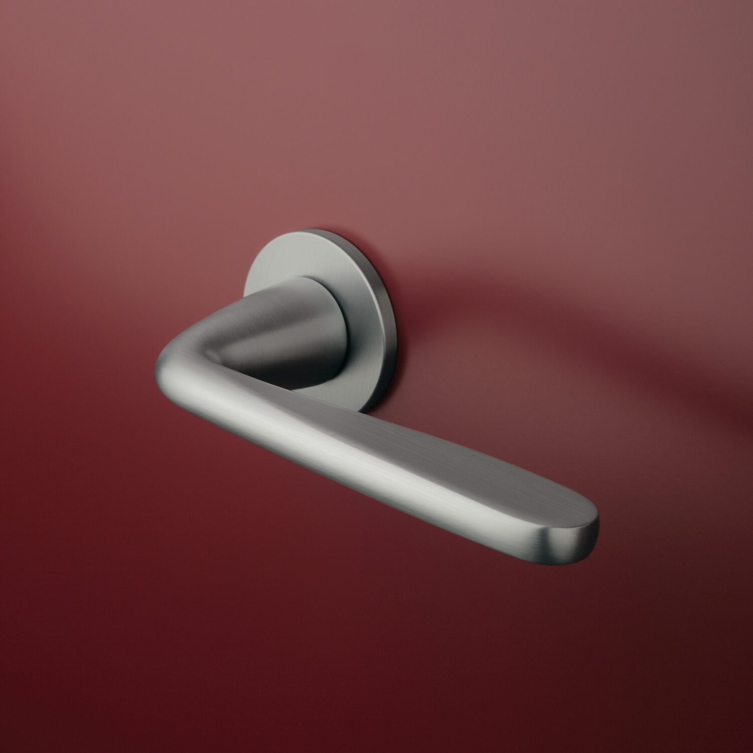 Klamka Aprile Hiacynta na rozecie okrągłej R Super Slim 5 mm, chrom satynowy