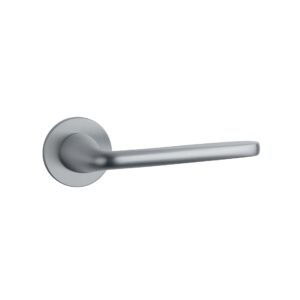 Klamka Aprile Hiacynta na rozecie okrągłej R Super Slim 5 mm, chrom satynowy