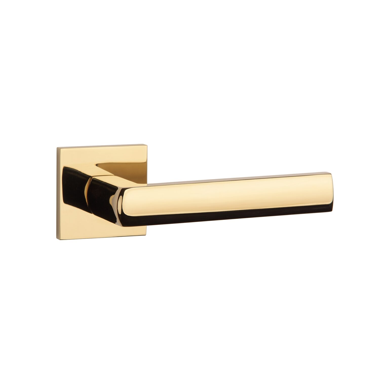 Klamka Aprile Hosta na rozecie kwadratowej Q Slim 7 mm, złoty polerowany pvd